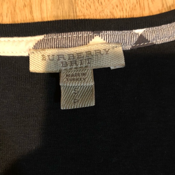 Burberry Check Cuffed 3/4 Sleeve Top - Picture 4 of 5